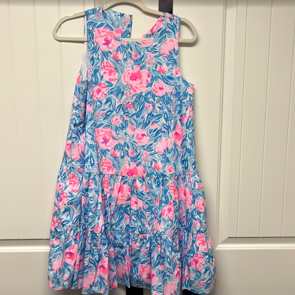 Lilly Pulitzer Trina Dress Bondi Blue My Little Peony XS